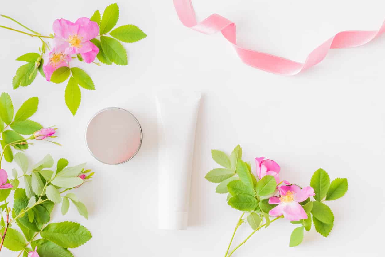 empties flat lay composition
